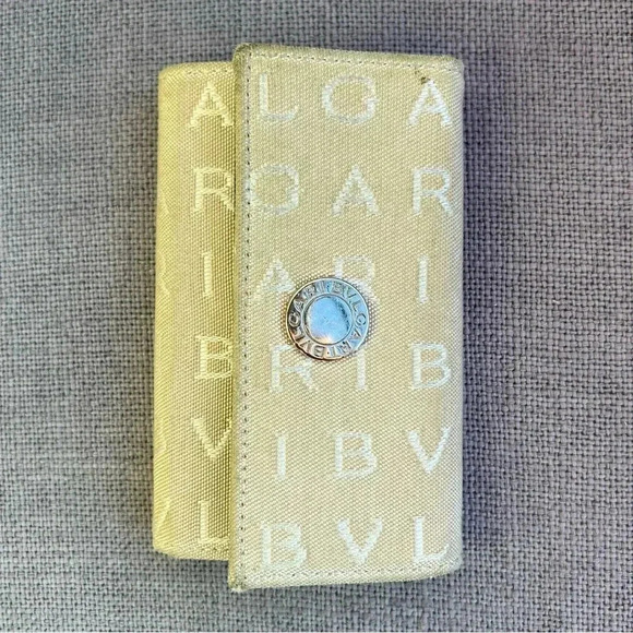 Bulgari key case leather canvas - Picture 1 of 5